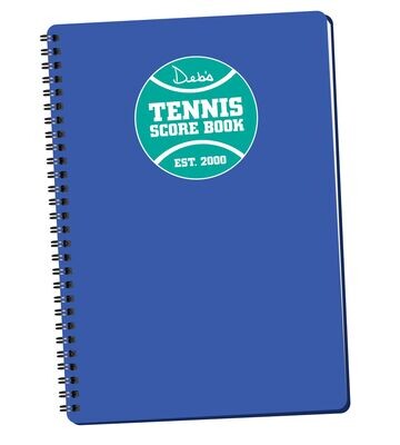 Royal Blue Tennis Score Book