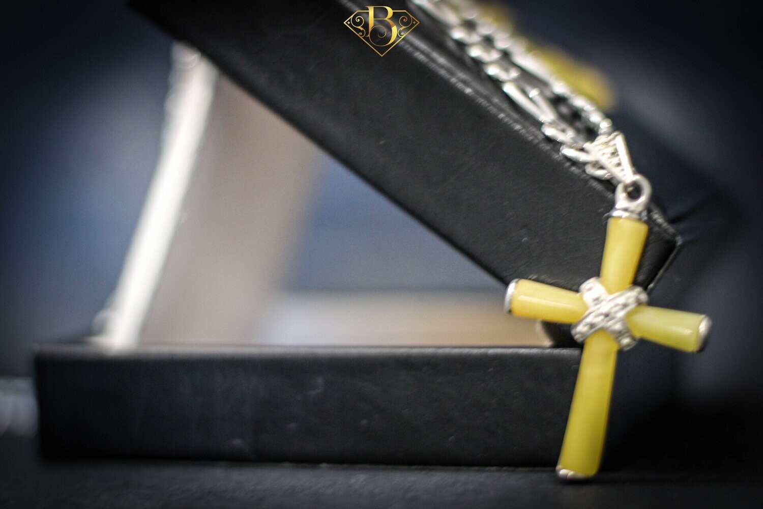 Light Yellow Amber Cross