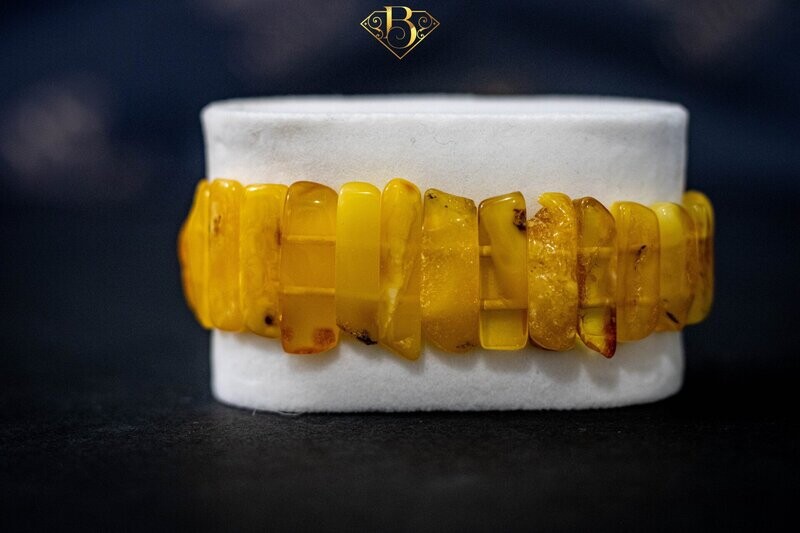 Yellow Amber Bracelet Thin