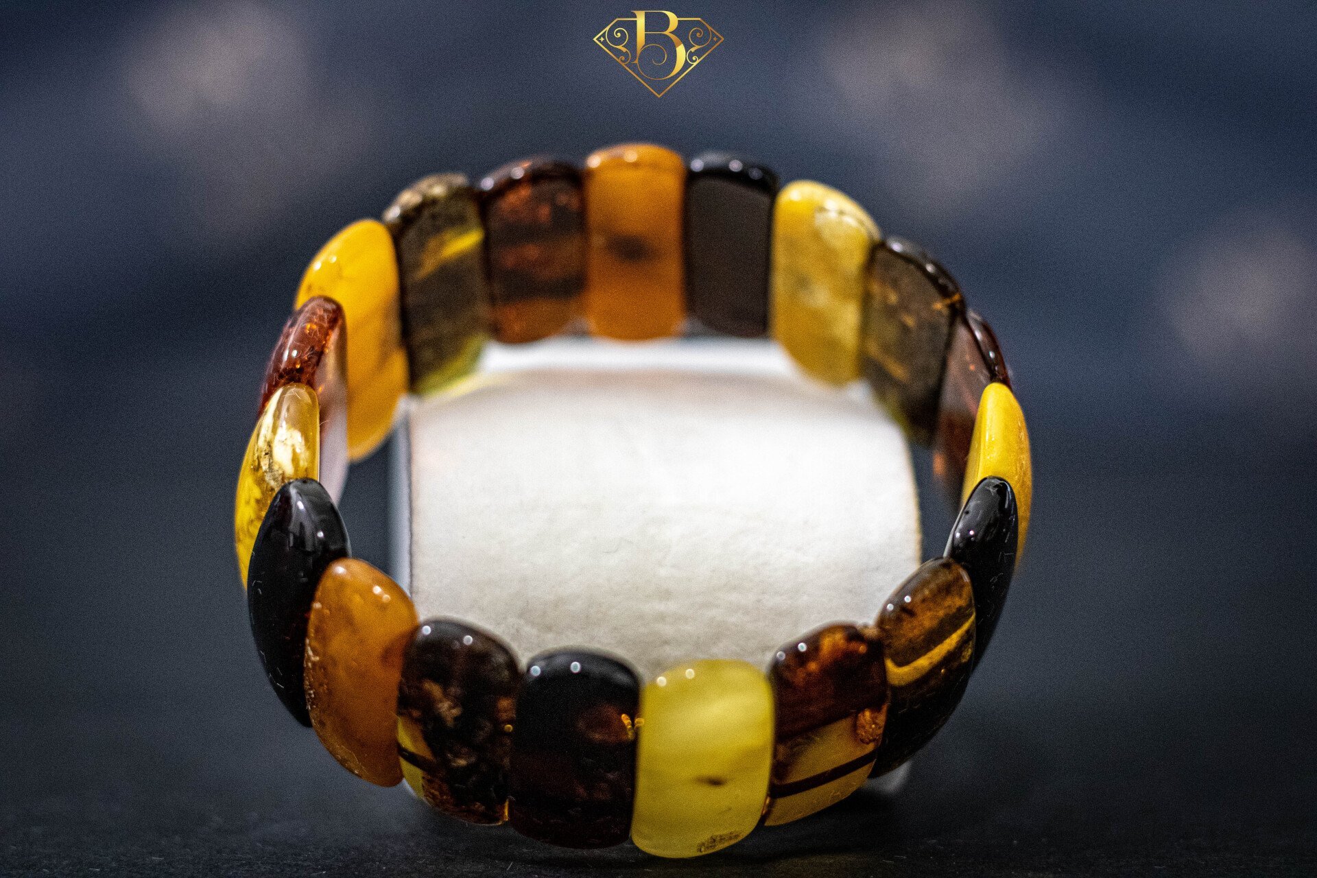 Multicolor Amber Bracelet Heavy2