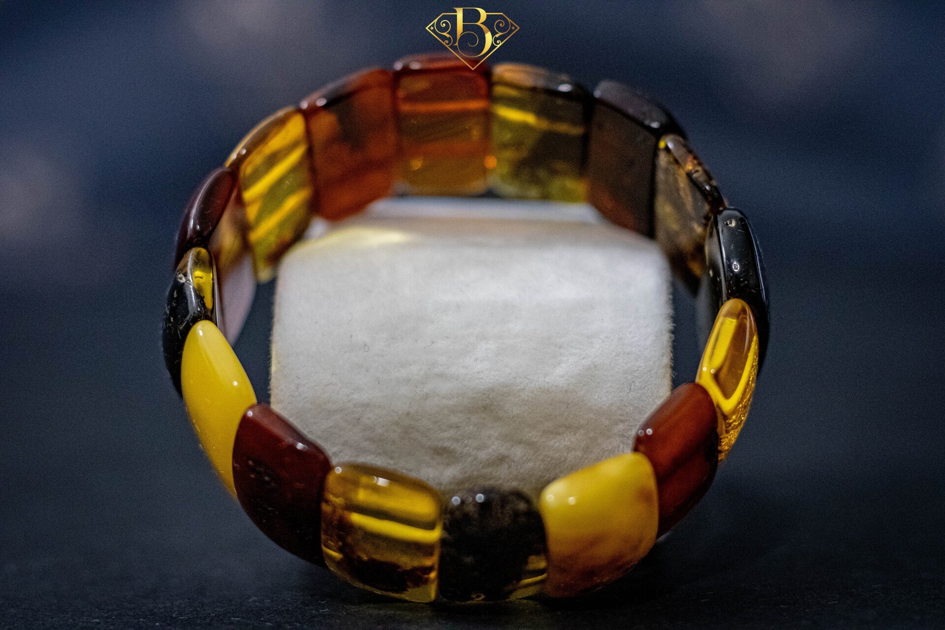 Multicolor Amber Bracelet Heavy