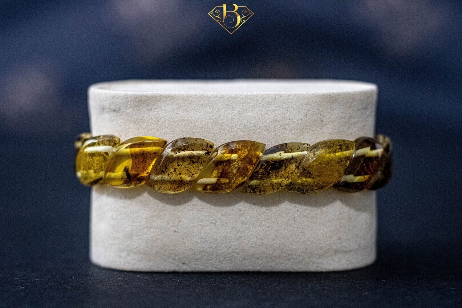 Light Green Amber Bracelet (Inclusions)