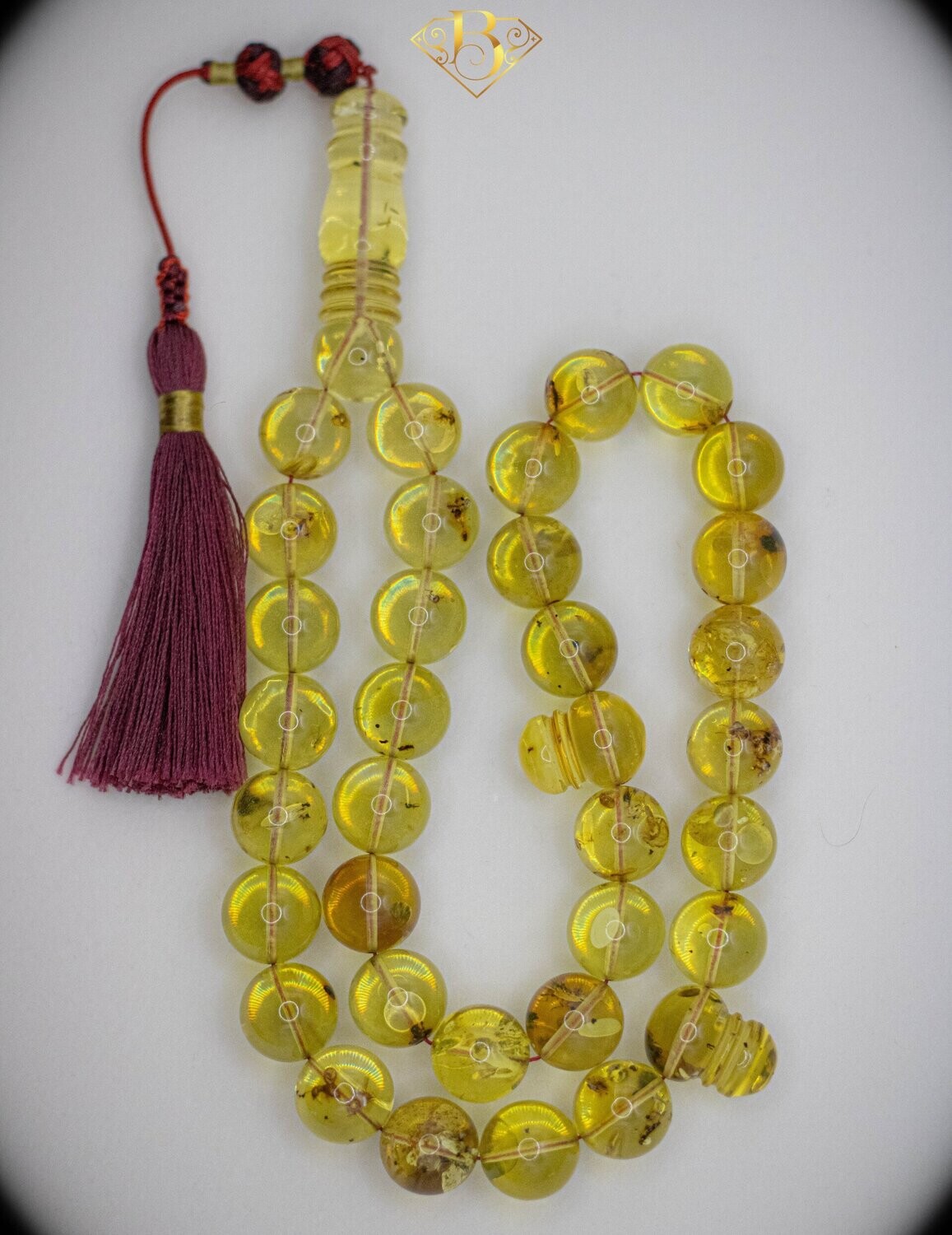 Colombian Amber Rosary With Insect