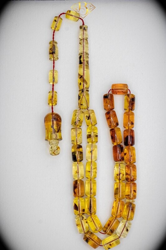 Colombian Amber Rosary (Half Wing)