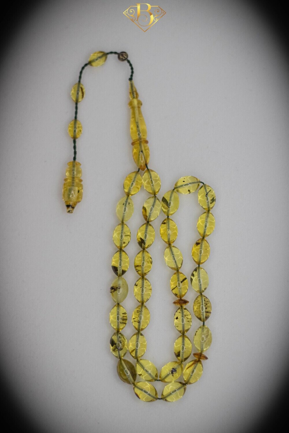 Light Yellow Rosary Oval