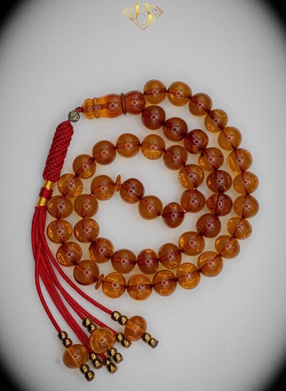 Dark Honey Color & Beads Tassel