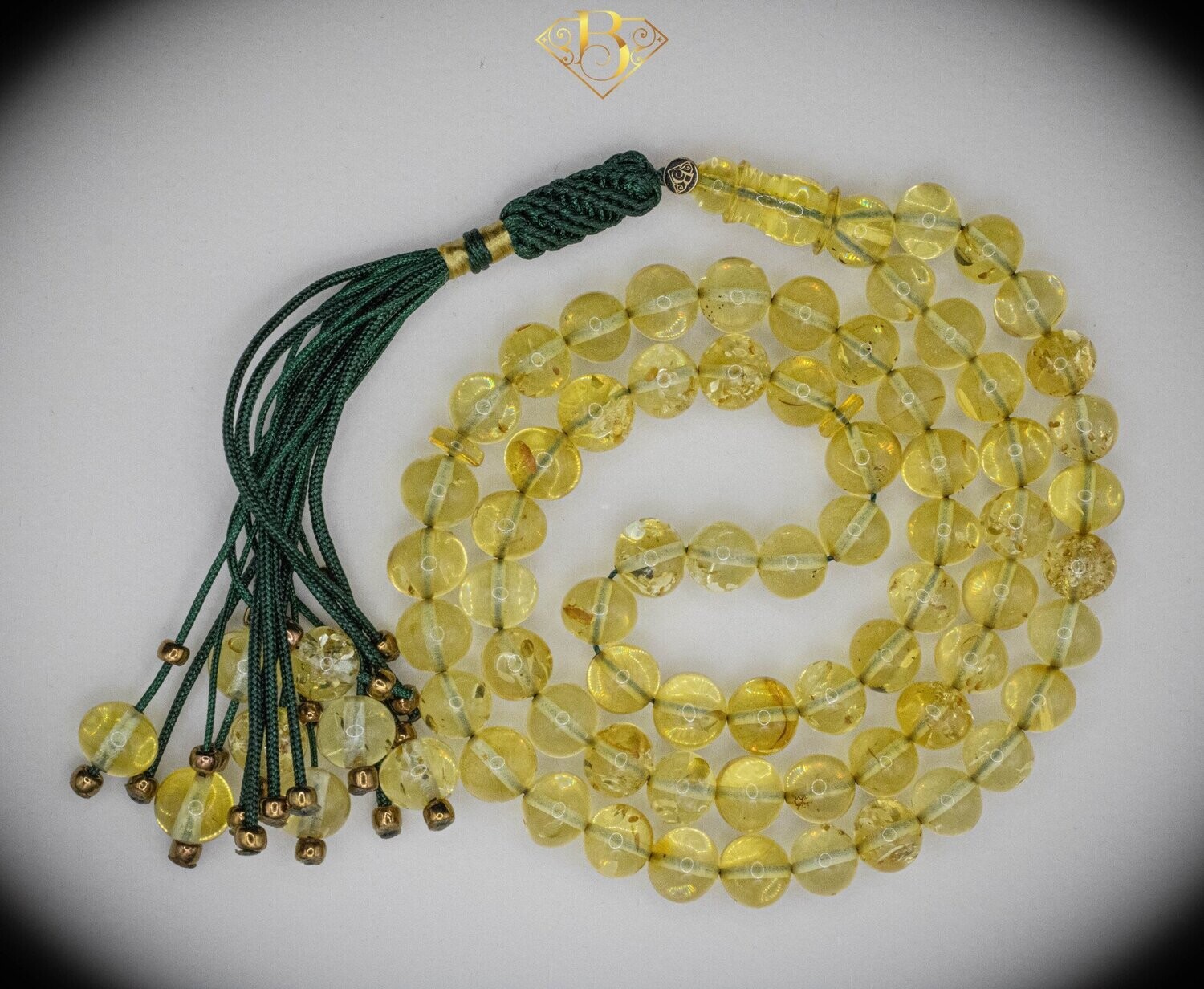 Light Yellow & 8 Beads Tassel