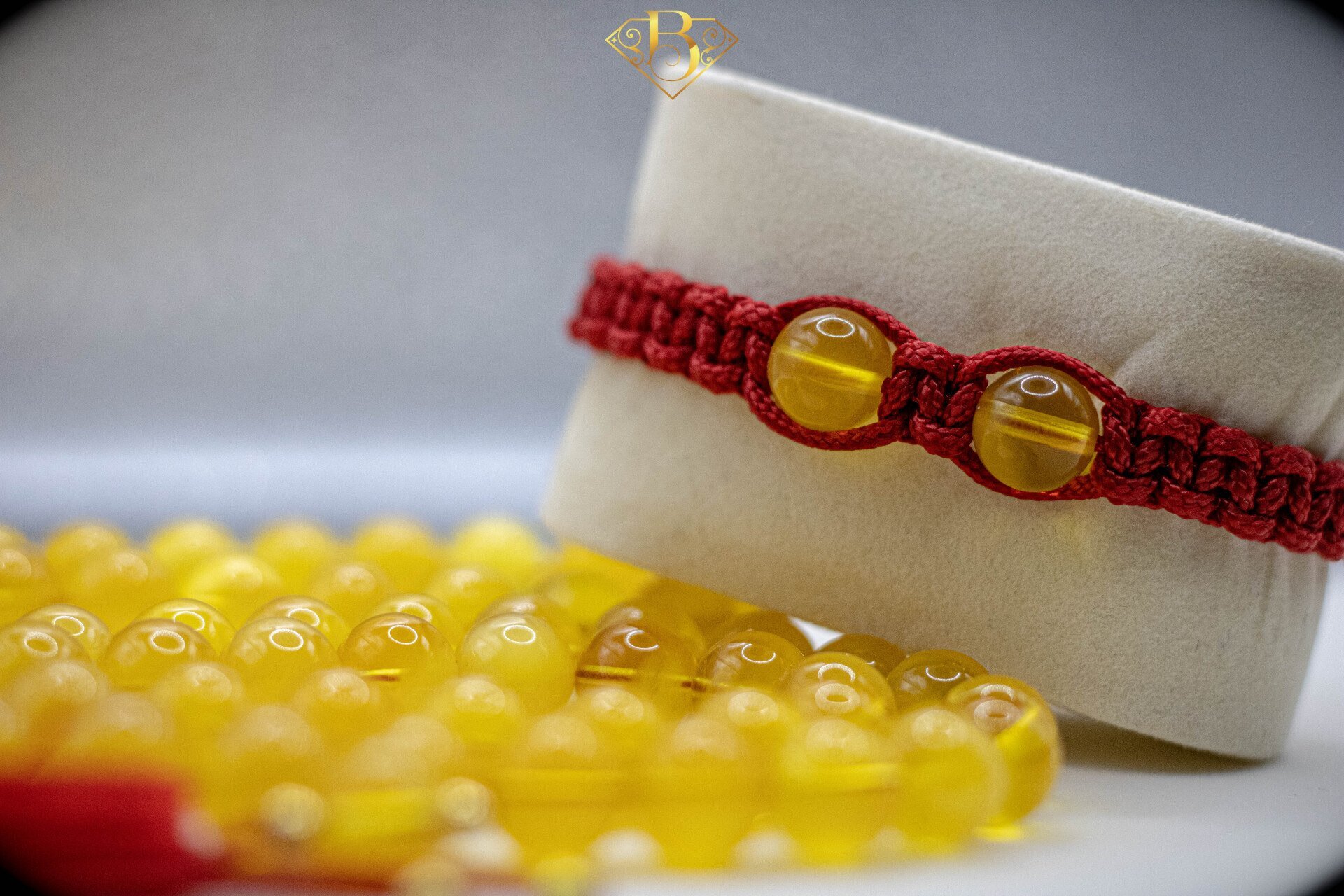 Yellow Color Round Shape Rosary