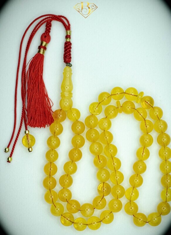 Yellow Color Round Shape Rosary