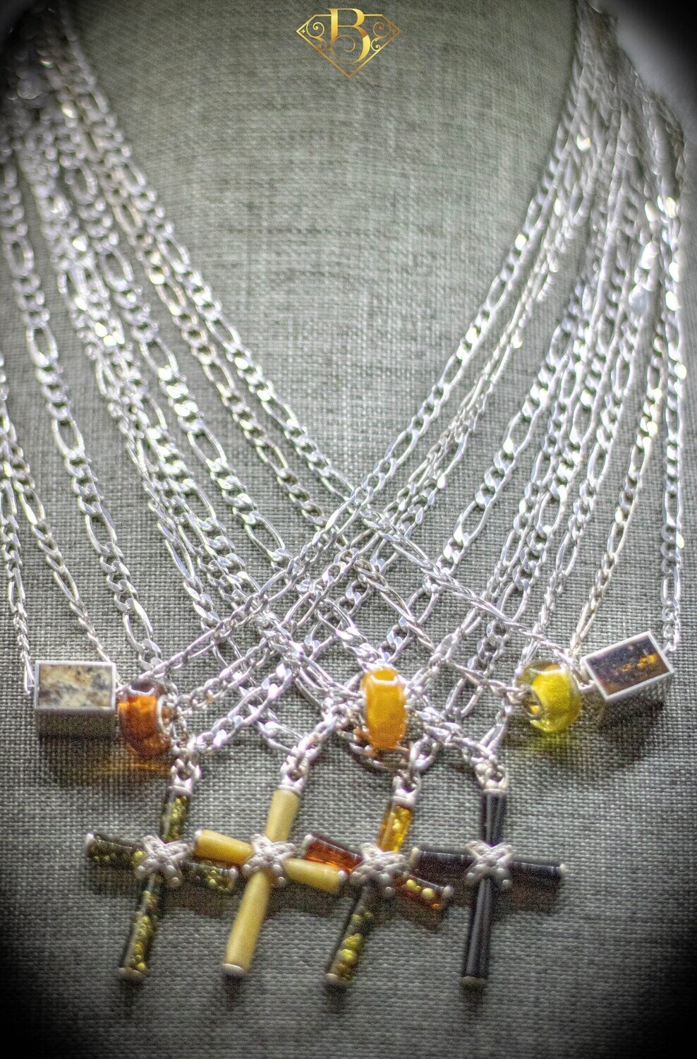 Silver & Amber Necklaces