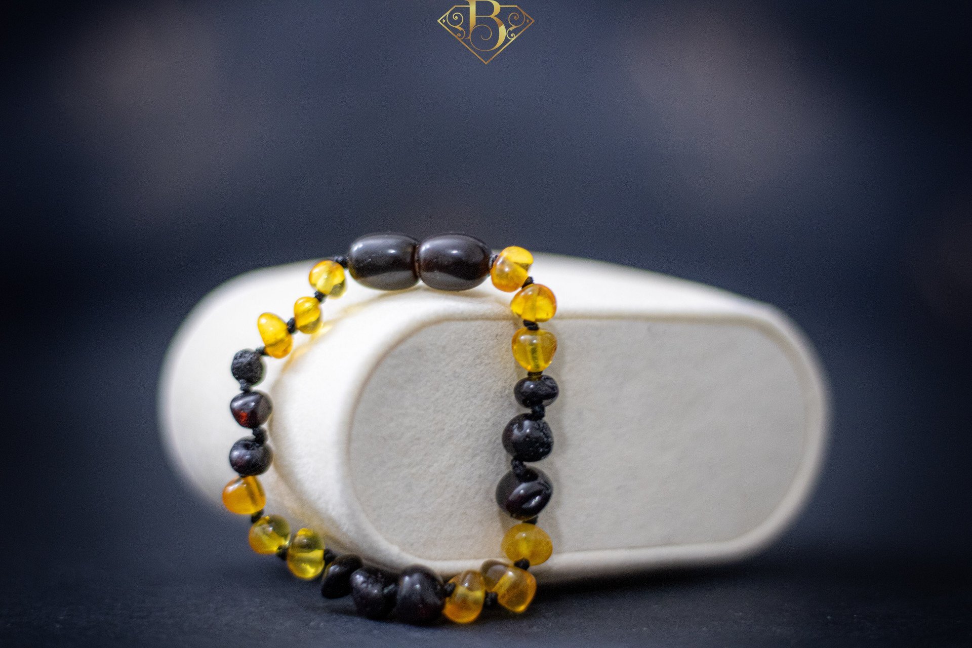 Yellow/Cherry Color Amber (Baby Bracelet)