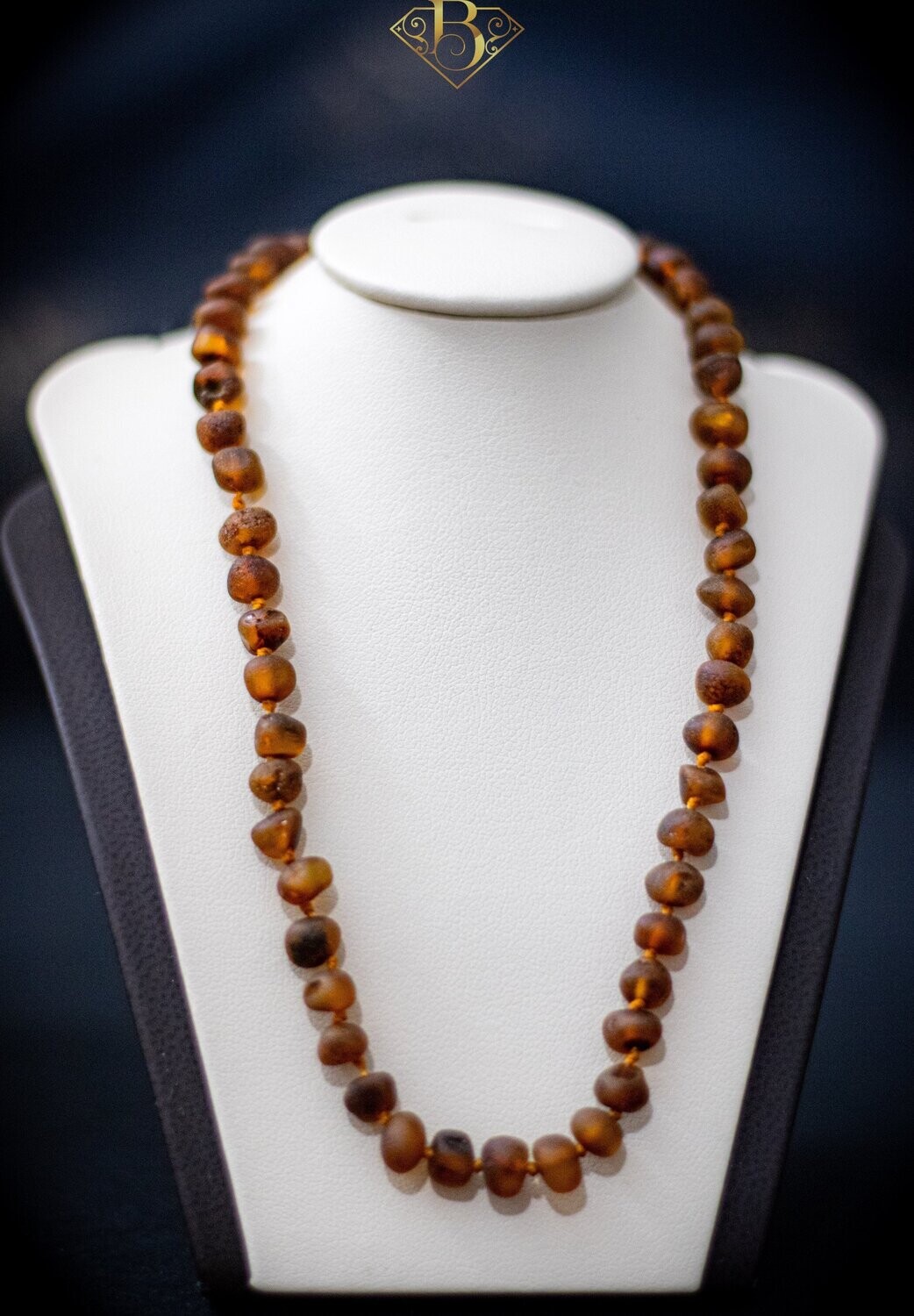 Dark Honey Amber Kids Necklace