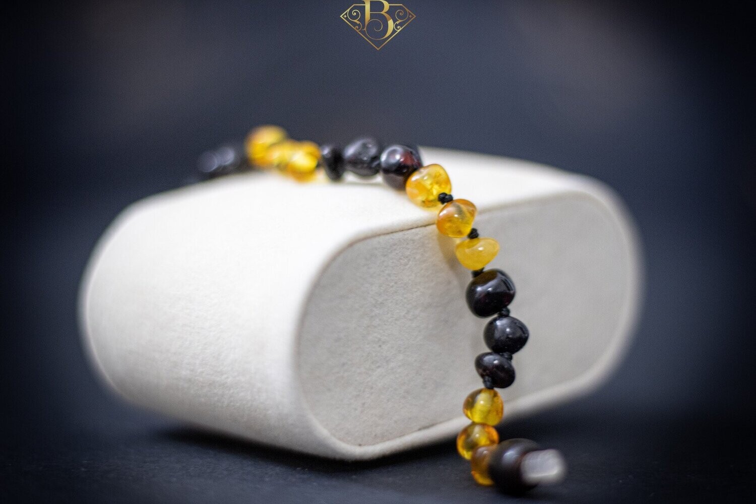 Yellow/Cherry Color Amber (Baby Bracelet)