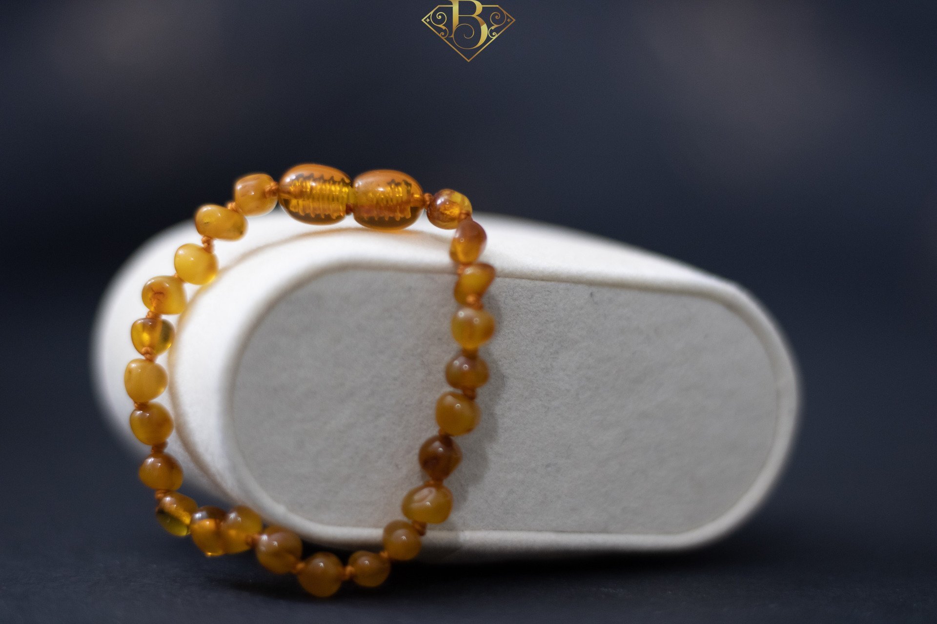 Dark Honey Amber (Baby Bracelet)