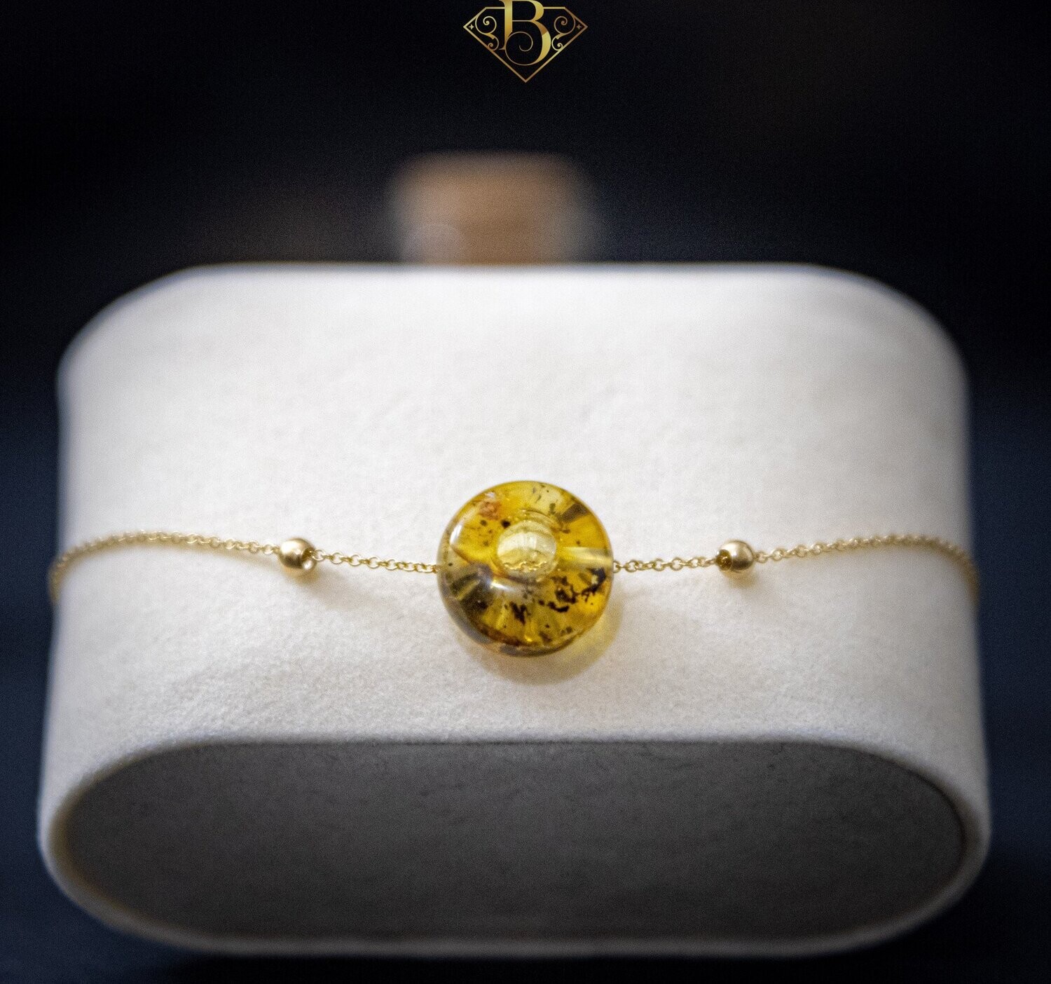 Honey Donut With Inclusion Bracelet