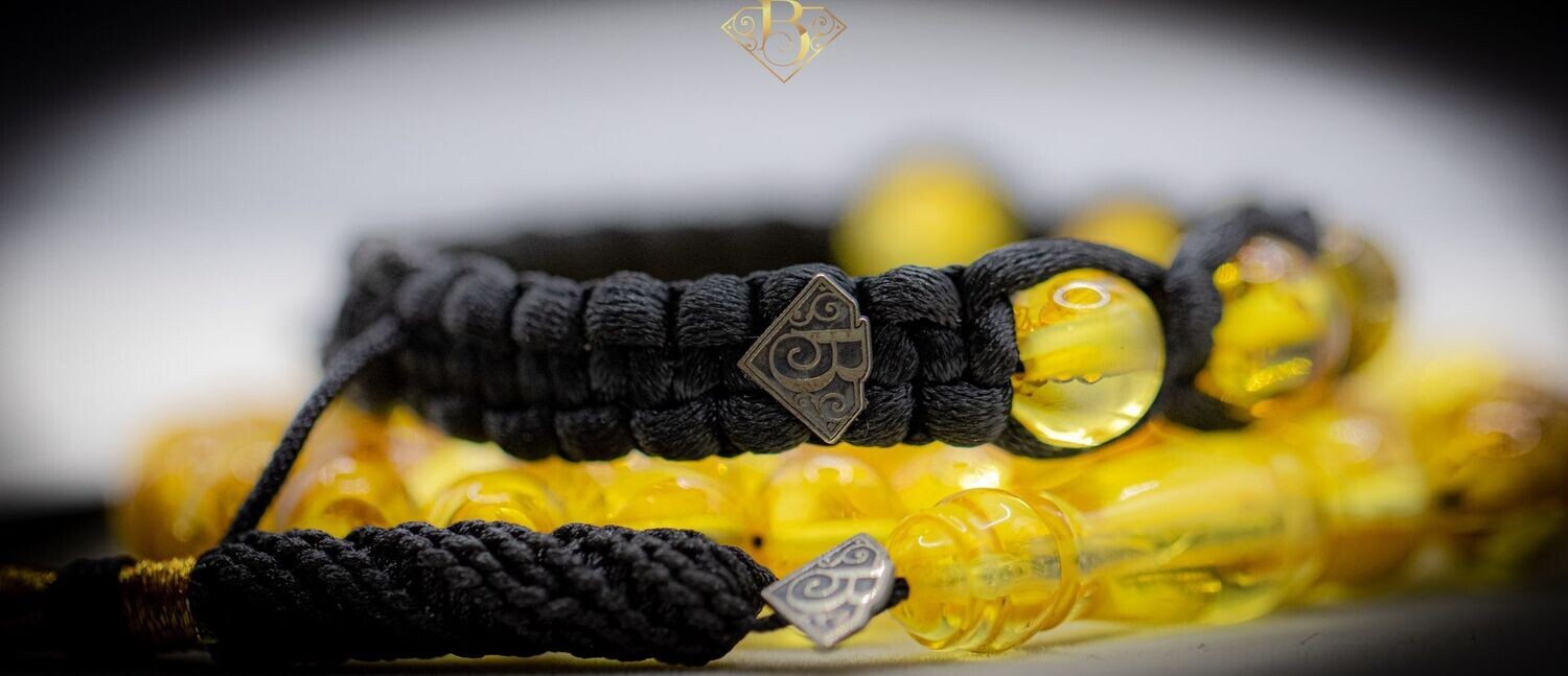 Baltic Amber Rosary (Black Tassel)