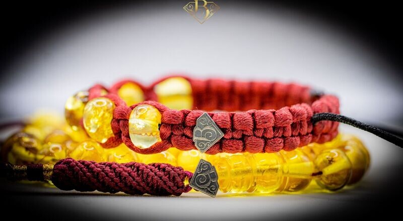 Baltic Amber Rosary (Burgundy Tassel)