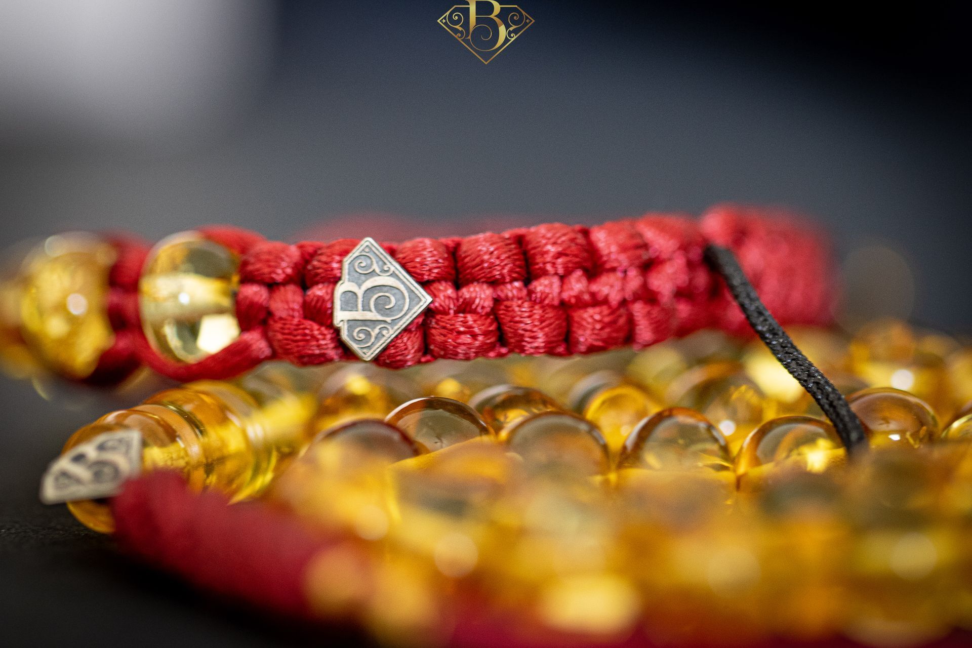 Baltic Amber Rosary (Burgundy Tassel)