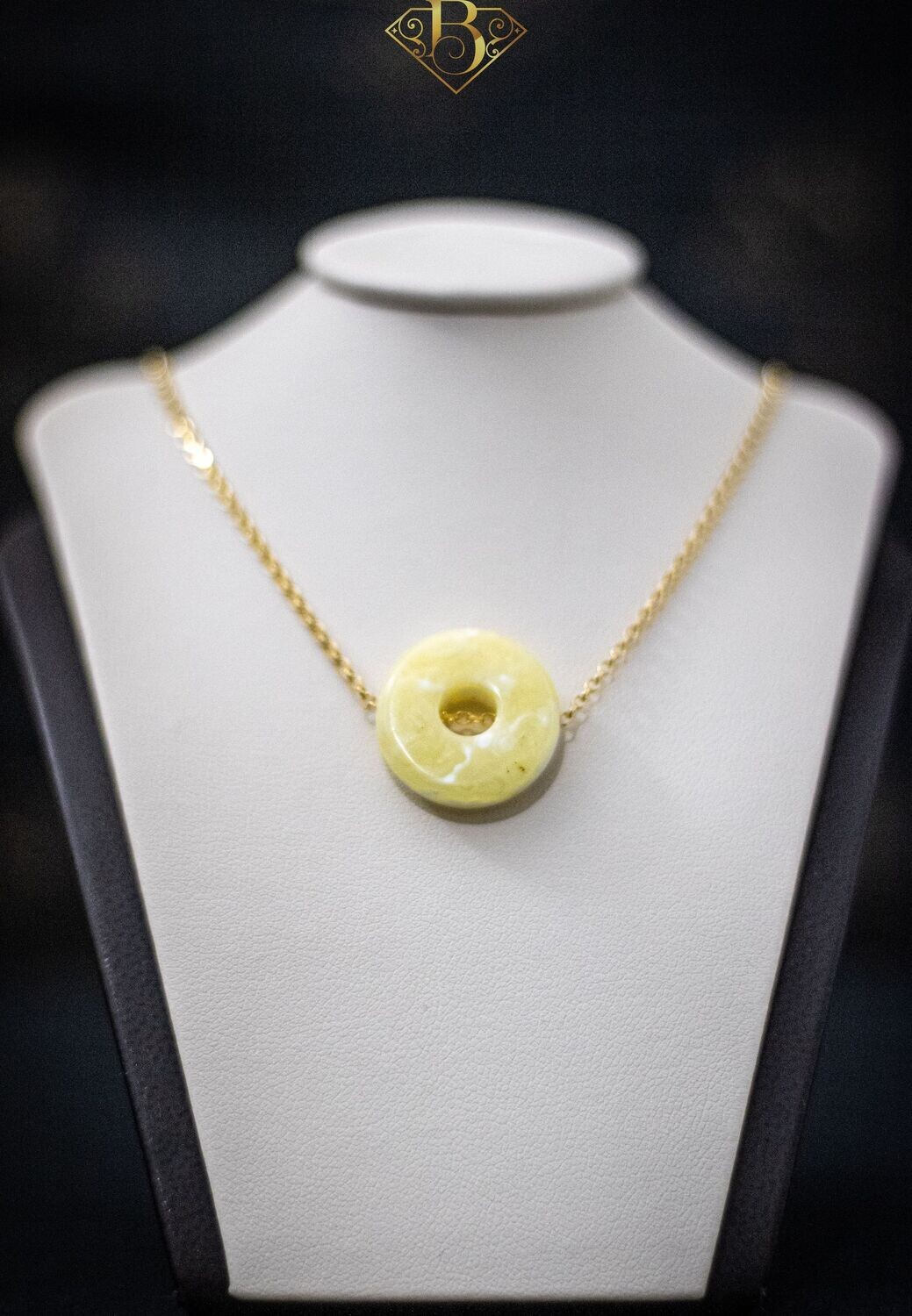 White/Yellow Donut (21K)