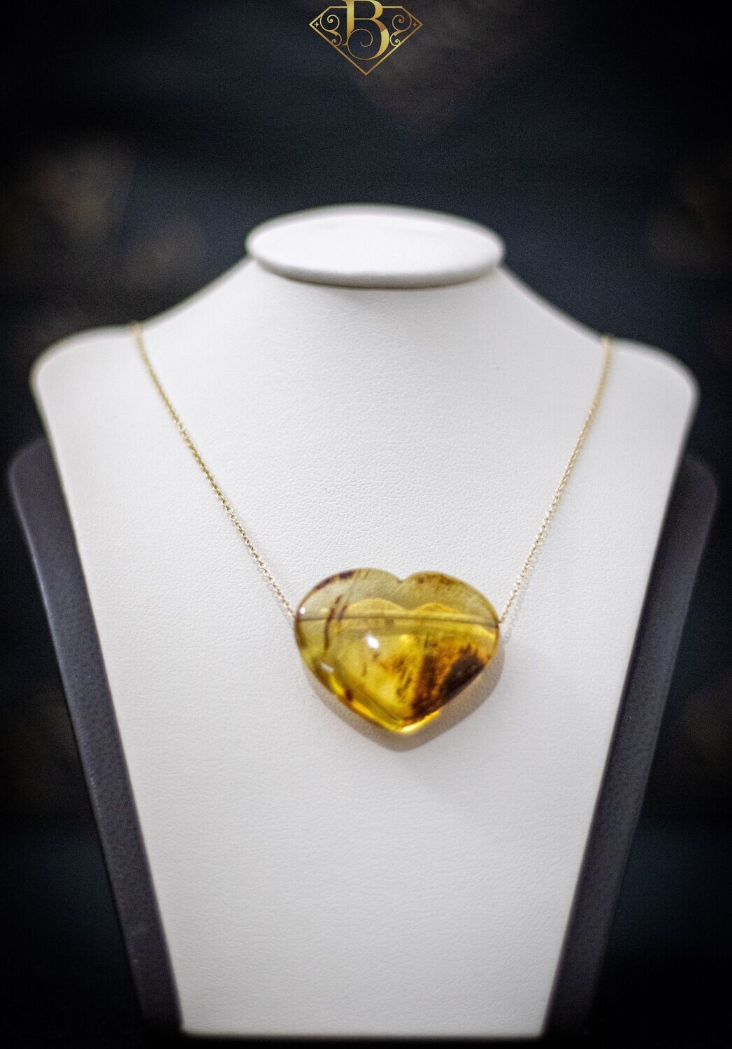Translucent Yellow Heart (Inclusion)