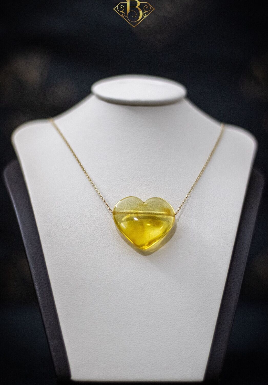 Translucent Yellow Heart