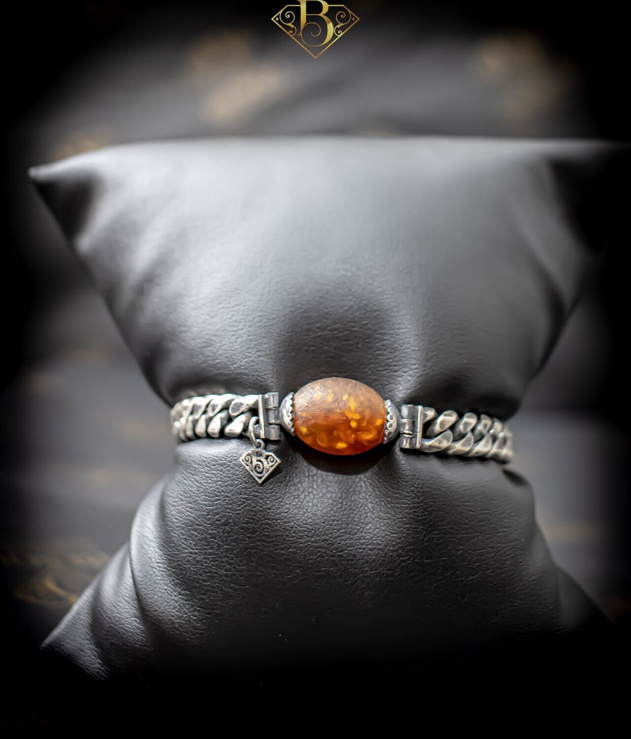 Dark Honey Sliver Bracelet (Unpolished)