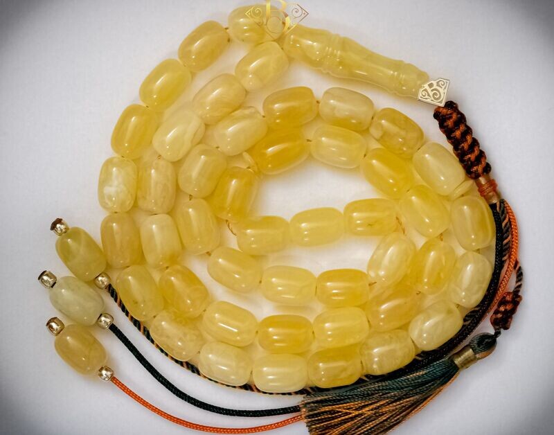 ​Yellow Barrel Shape Rosary II