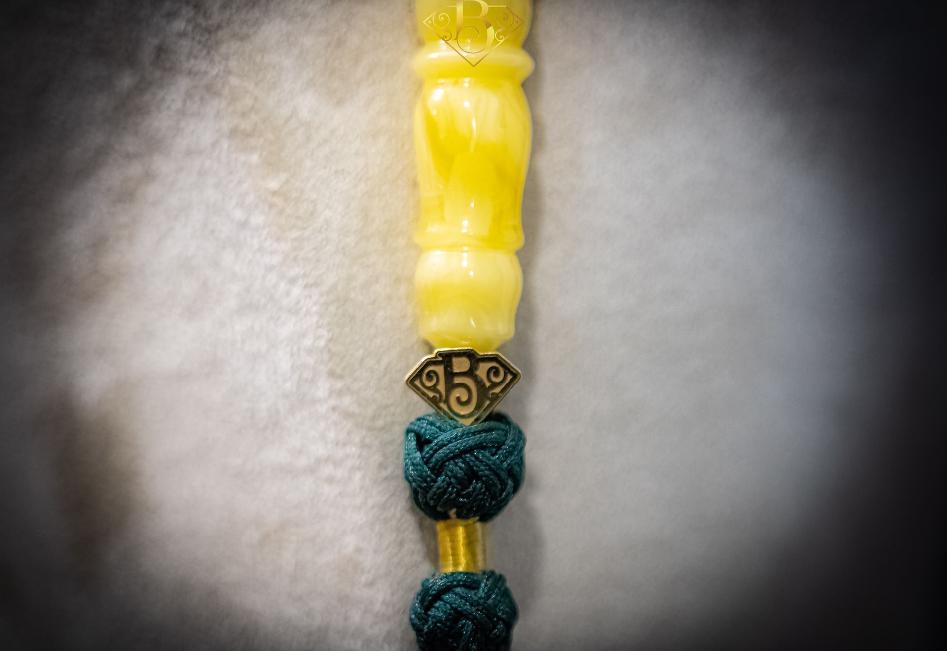 ​Yellow Barrel Shape Rosary IV