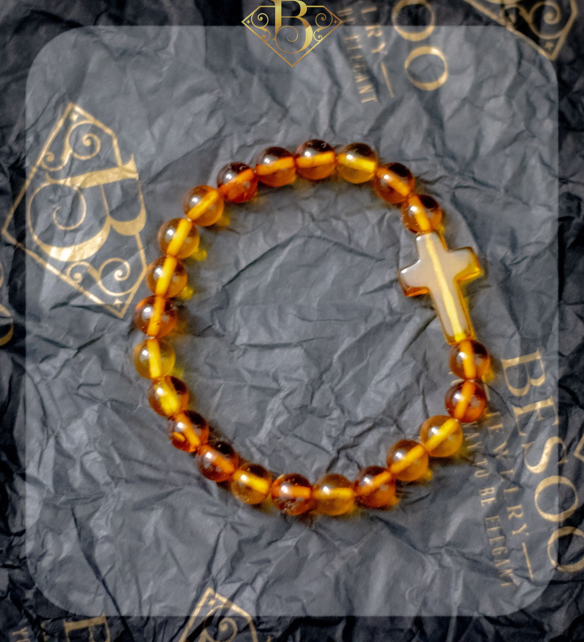 Honey Cross Bracelet