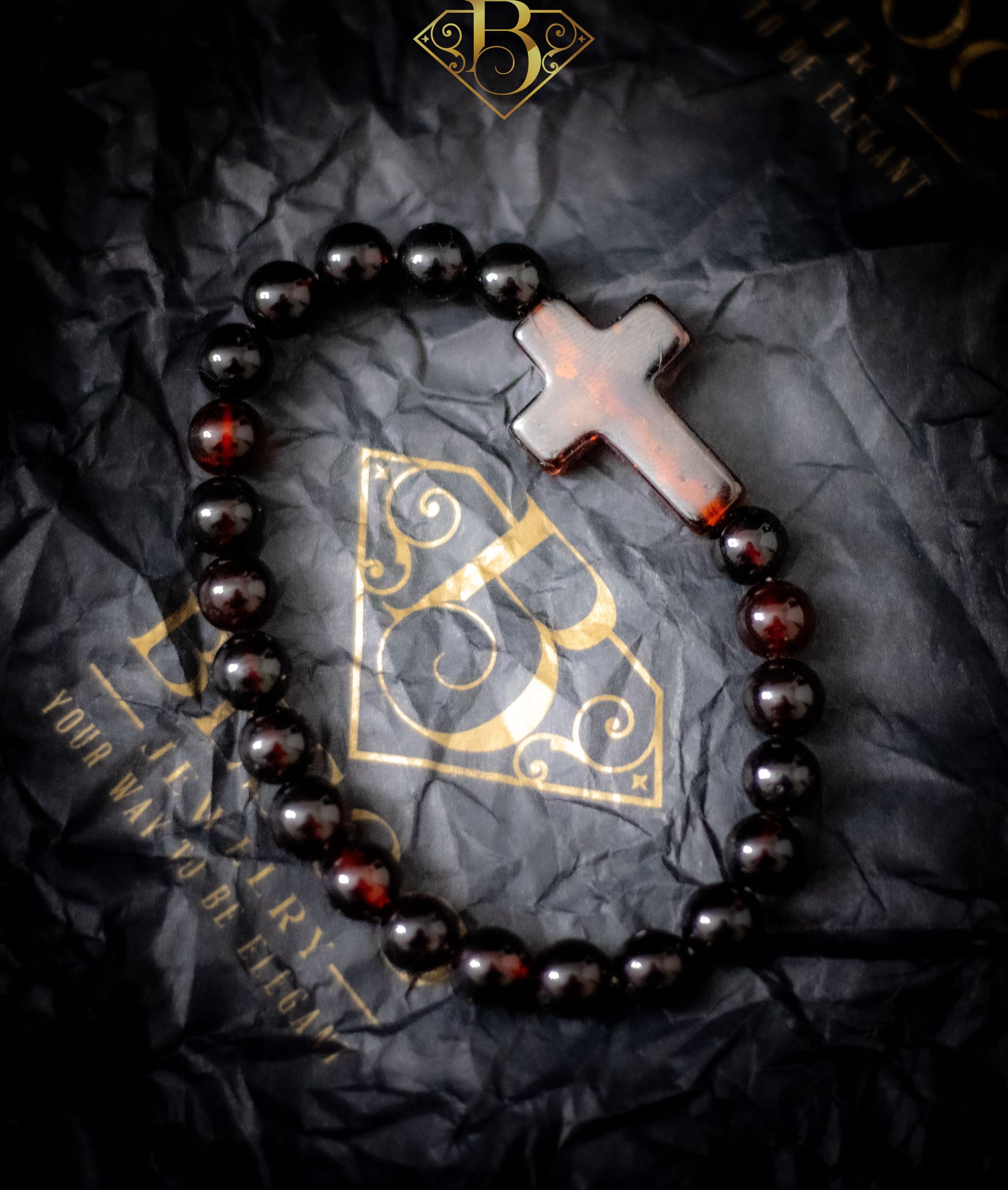 Cherry Cross Bracelet