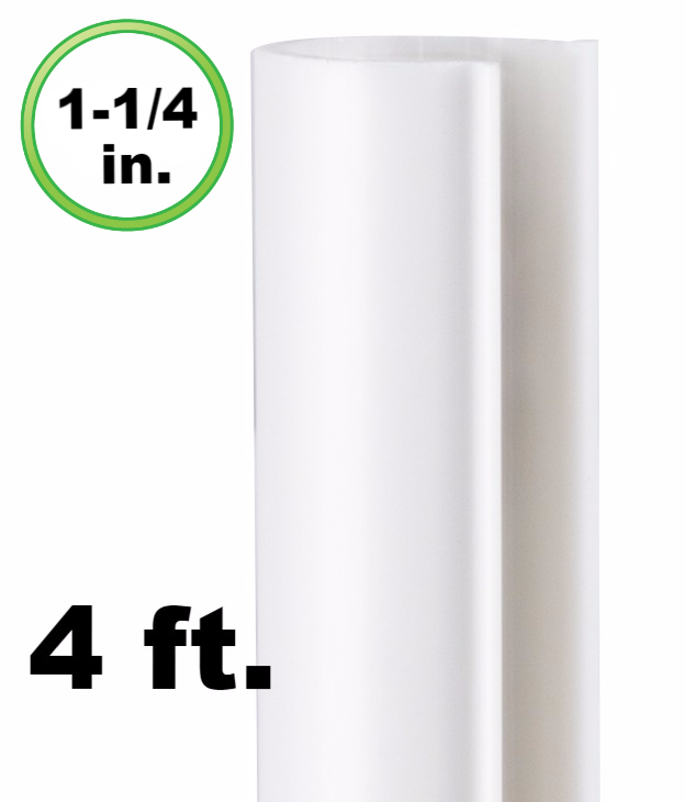 Snap Clamp ABS 4 foot X 1 1 4 inch for 1 1 4