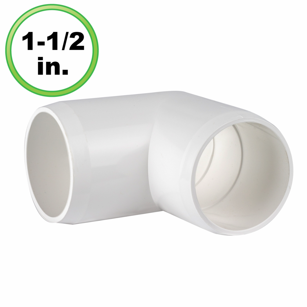 Ell 90 degree (1-1/2 inch), Type: 115-F (White), Volume: Per Piece