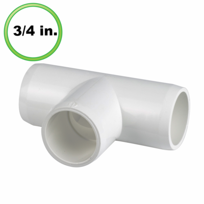 Tee (3/4 inch), Type: 122-F (White), Volume: Per Piece