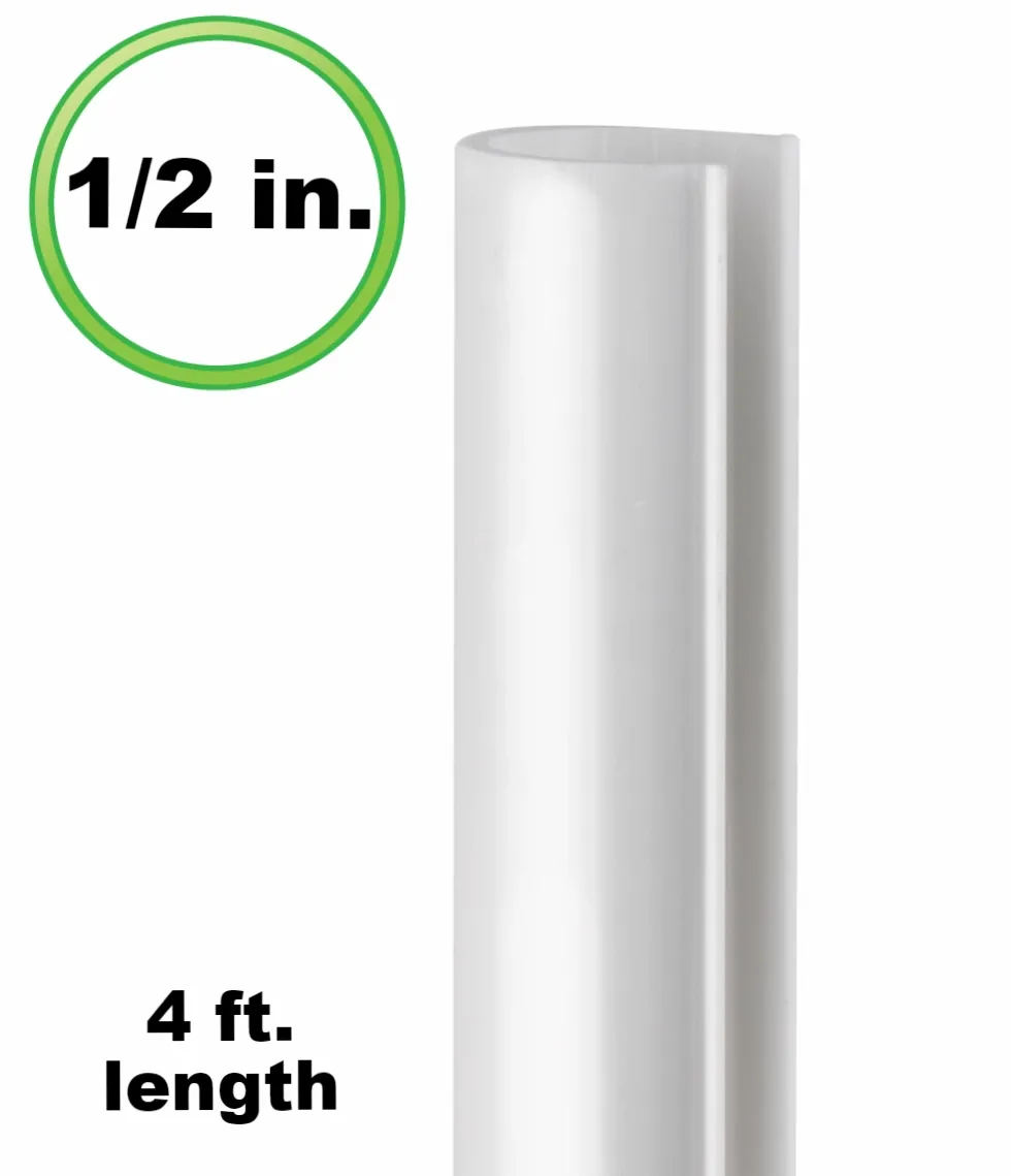Snap Clamp ABS - 4 foot X 1/2 inch (for 1/2&quot; PVC pipe)
