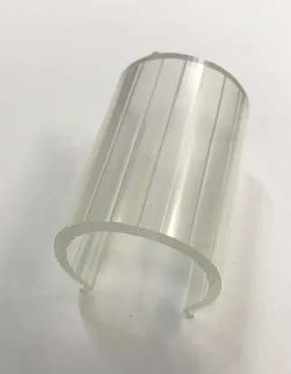 Snap Clamp 1&quot; x 2&quot; Clear ABS