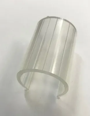 Snap Clamp 1&quot; x 2&quot; Clear ABS