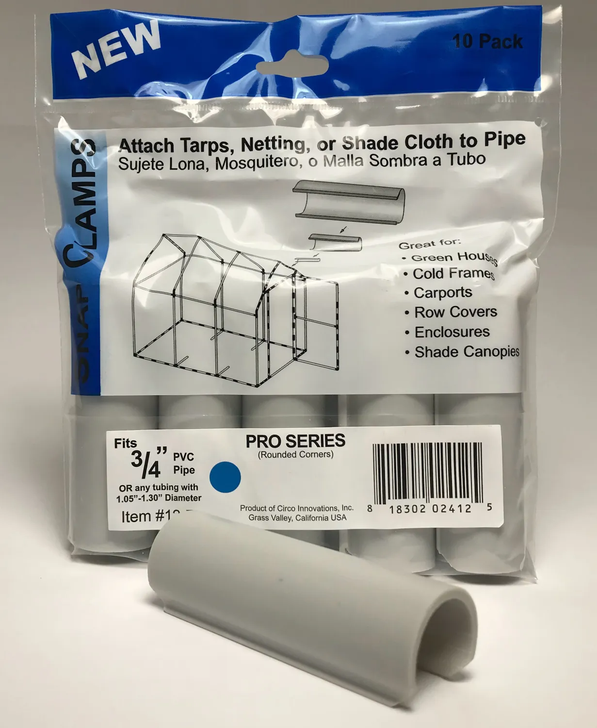 PRO Snap Clamp ABS - 3.5 inch X 3/4 inch PRO Snap Clamp ABS - 3.5 inch X 3/4 inch