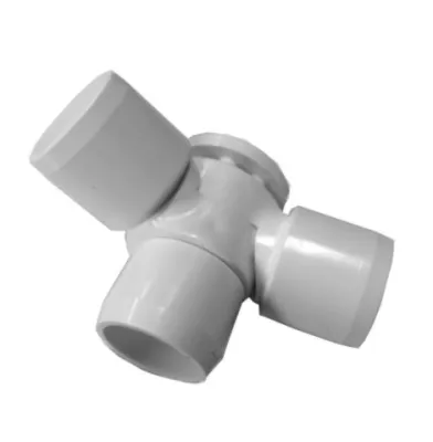 Adjustable 3-Way PVC Ell 3/4&quot;
