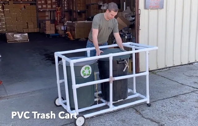 PVC Trash Cart