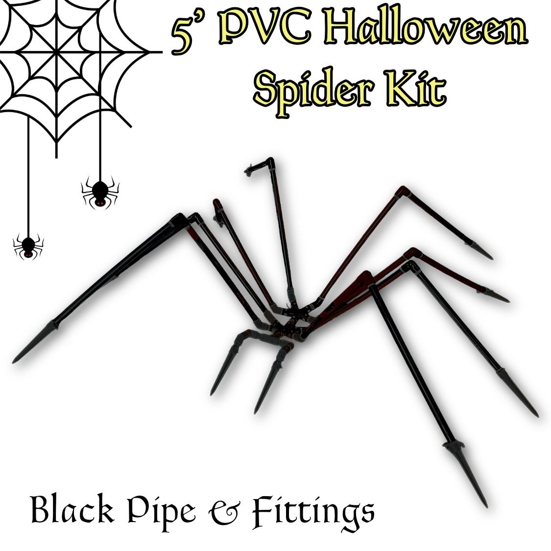 PVC Halloween Spider Kit