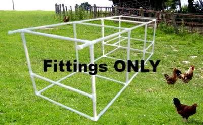 Flat Top 3 foot X 9 foot Chicken Coop (FITTINGS ONLY)