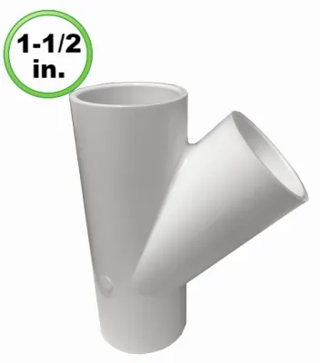 Wye 45 degree (1-1/2 inch)