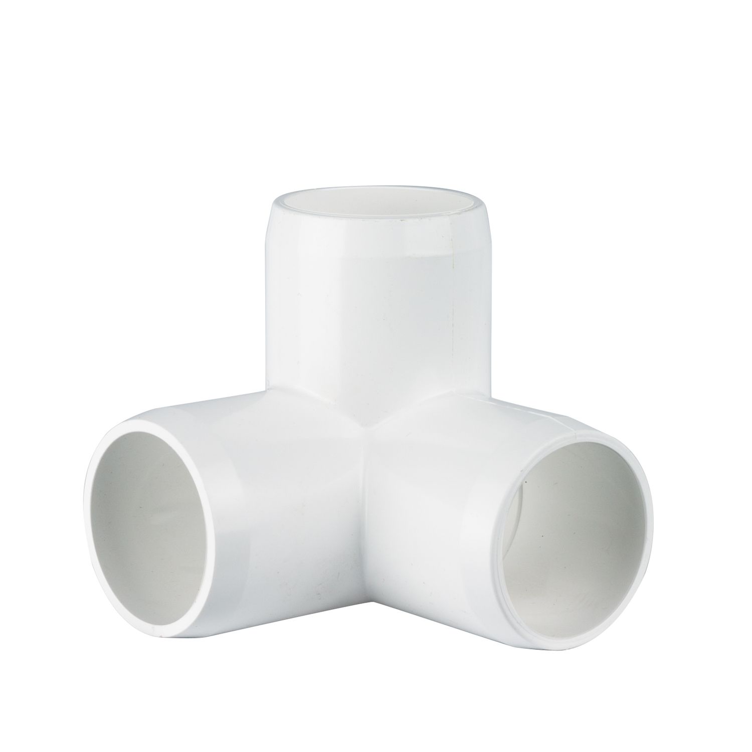 1 inch side outlet PVC elbow furniture grade connector in white