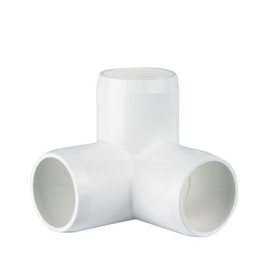 1 inch side outlet PVC elbow furniture grade connector in white