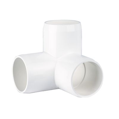 1-1/4 inch PVC side outlet elbow furniture grade fitting in white