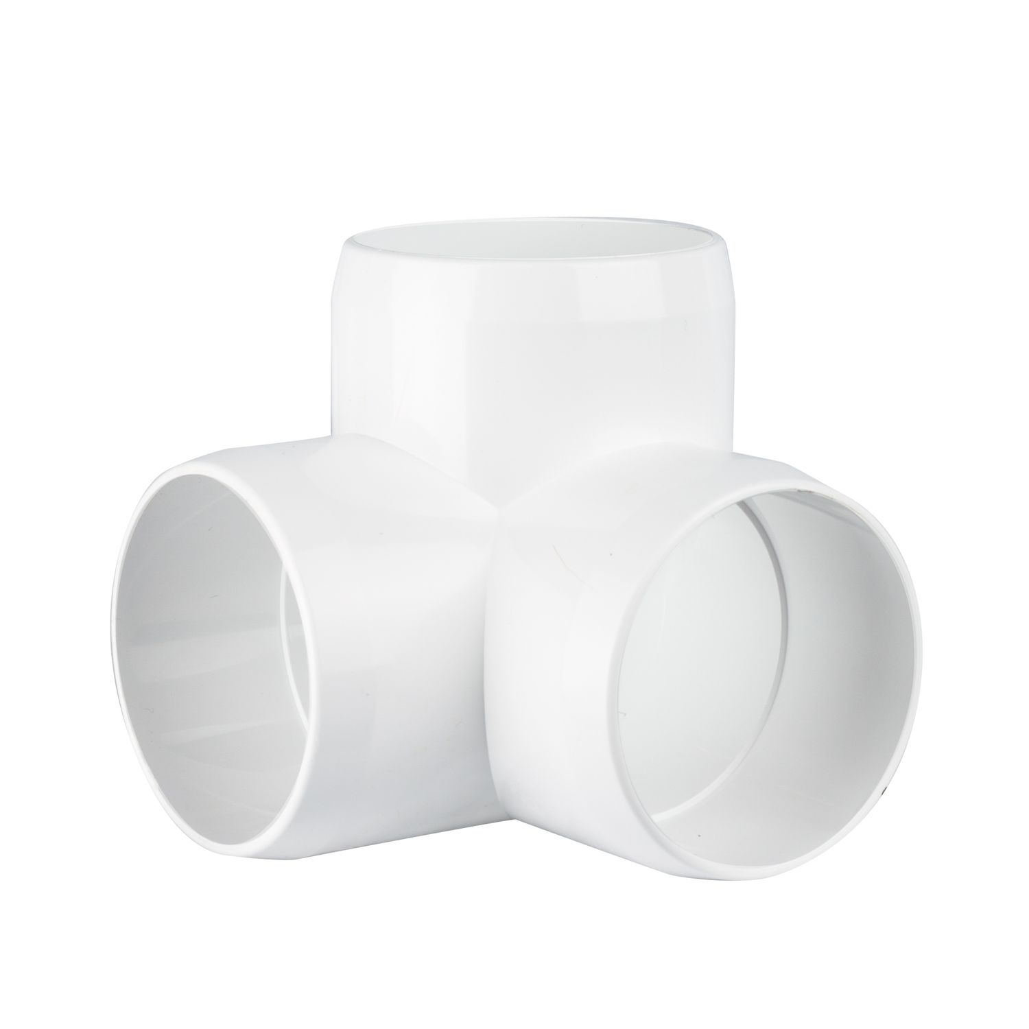 2 inch PVC side outlet elbow furniture grade fitting in white