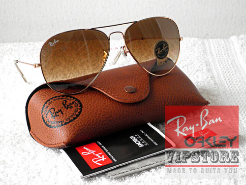 Ray-Ban Aviator Gold Gradient Brown Lens (Original Grade 7A)