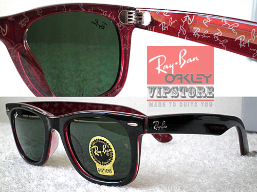 Ray-Ban Wayfarer Rare Print Red Logo (Grade 6A)