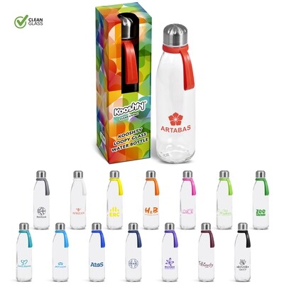 Kooshty Loopy Glass Water Bottle - 650ml