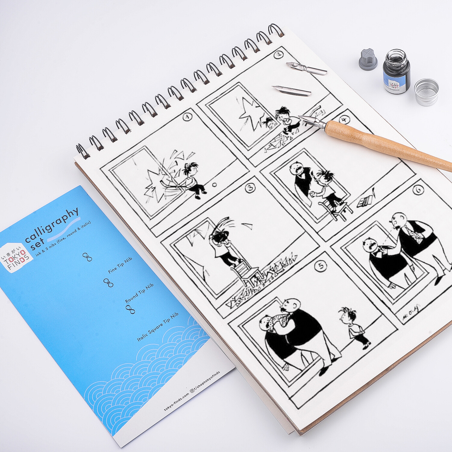Tokyo Finds 3 in 1 Dip Pen & Ink Set